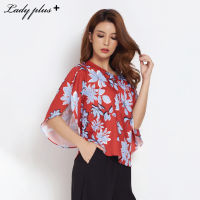 Lady Plus เสื้อแขนระบาย | Ruffle Sleeve Blouse