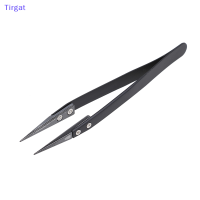 ?【Lowest price】Tirgat เหล็กกล้าไร้สนิมแหนบเซรามิกสีดำสำหรับเครื่องมือซ่อมบัดกรีอิเล็กทรอนิกส์