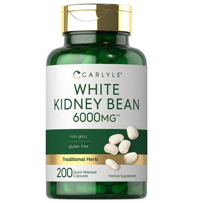 Carlyle White Kidney Bean Carb Blocker 6000mg | 200 Capsules
