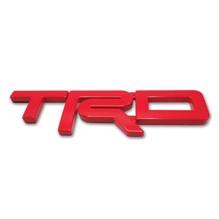 โลโก้-trd-size-l-สูง-7-5เซน-สีแดง-ไฮลัค-รีโว้-ร็อคโค-สี-แดง-hilux-revo-rocco-toyota-2-4-ประตู-ปี2014-2018-ขนาด-25-5cm-7-5cm-1-2cm-มีบริการเก็บเงินปลายทาง