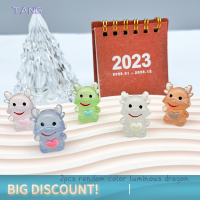 ?【Lowest price】TANG 2pcs Luminous Cartoon เครื่องประดับมังกรน่ารักมินิเรซิ่นตกแต่งเครื่องประดับรถ