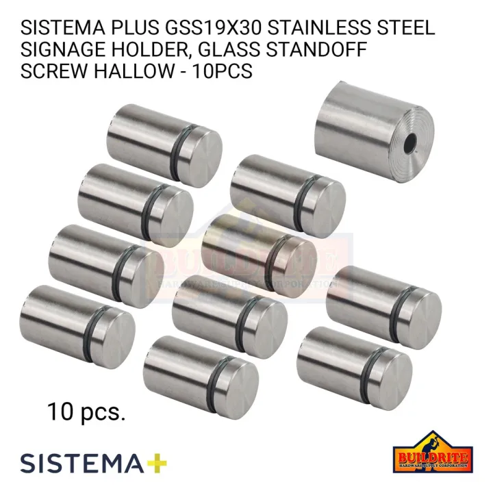 Kg Sistema Gss19x30 Ss Signage Glass Standoffs Screw Mounting Adverstising Bolt Nails For Sign Display Lazada Ph