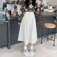 Cocopie กระโปรง กระโปรงยีนส์ กระโปรงทรงเอ กระโปรงผู้หญิง สไตล์เกาหลี สําหรับผู้หญิง 2023 ใหม่ WSQ23900FL 37Z230913