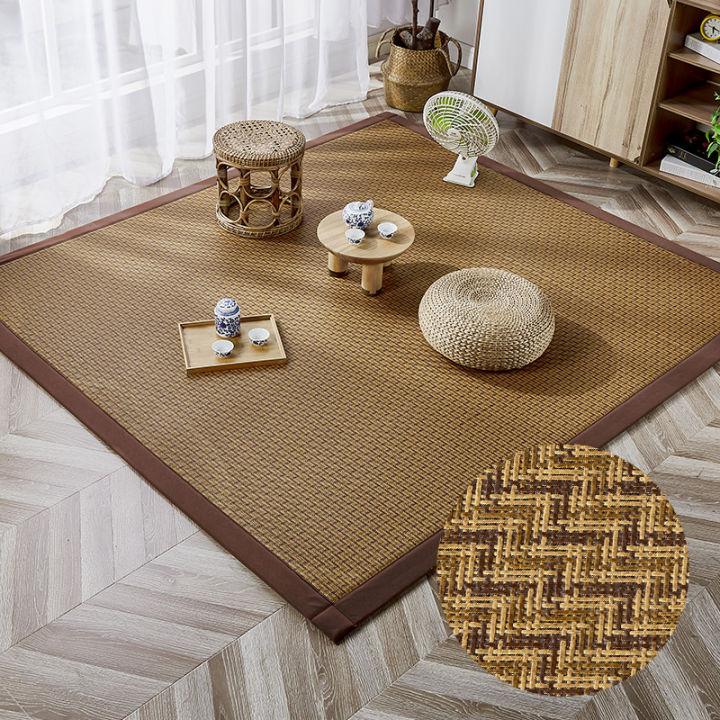 Japanese Style Rattan Mat Tatami Summer Carpet Home Living Room Bedroom ...