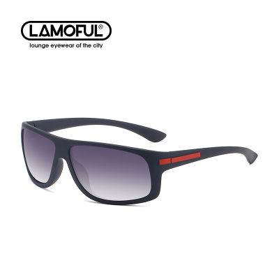 LAMOFUR  New Sunglasses For Men Polarized Night Driving Glasses Anti-Glare Rectangle Shades 2915