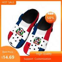 Dominican Republic Flag Home Clogs Custom Water Shoes Mens Womens Teenager Shoe Garden Clog Breathable Beach Hole Slippers House Slippers