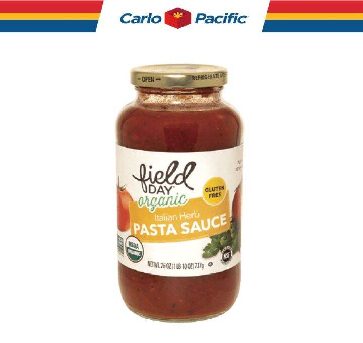 Field Day Organic Italian Herb Pasta Sauce 24oz Lazada PH