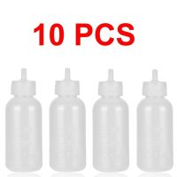 【CW】◙♨  10pcs 30ml Plastic Bottle Nozzle Applicator With Cap Labels Squeezable Dropper