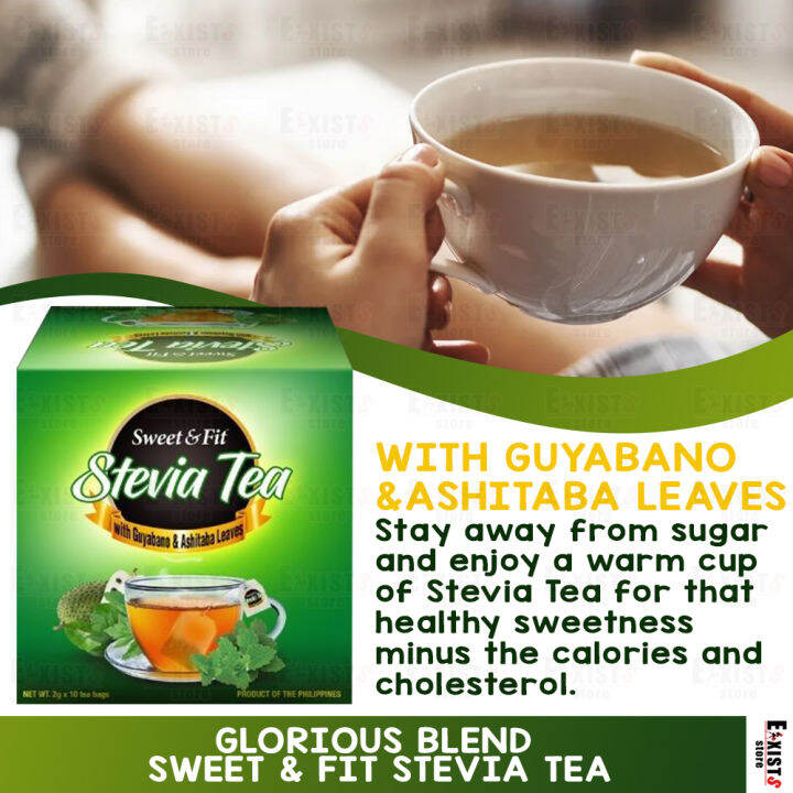 Glorious Blend Sweet & Fit Stevia Tea with Stevia Extract, Non Acidic