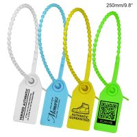 ✁▦⊕ 100Pcs Disposable Plastic Security Seals Tag Personalized Cable Tie Labels for Garment Logistics Fire Extinguisher 250mm/9.8 quot;