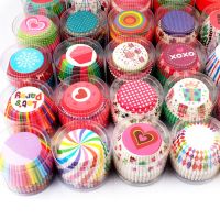 100Pcs/set Cupcake Paper Cups Round Shaped Muffin Liner Baking Molds Kitchen Cooking Bakeware Maker DIY Cake Decorating Tools