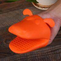 Cute Dog Heat Resistant Kitchen Oven Holder BBQ Baking Silicone Mitt Glove Tool