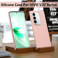 สำหรับ Vivo V27 V27e Pro V27Pro ปลอก5G ของเหลวซิลิก้าเจลเคสครอบโทรศัพท์แข็งทนต่อการตกหล่น