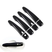 Car Door Handle Cover Stickers For Renault Kadjar 2015-2017 2018 2019 ABS Gloss Black Chrome Trim Styling Auto Parts Accessories