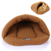 {Questionno} Pet Cat Dog Puppy Nest Bed Soft Warm Cave House ถุงนอน Mat Pad M L-186697