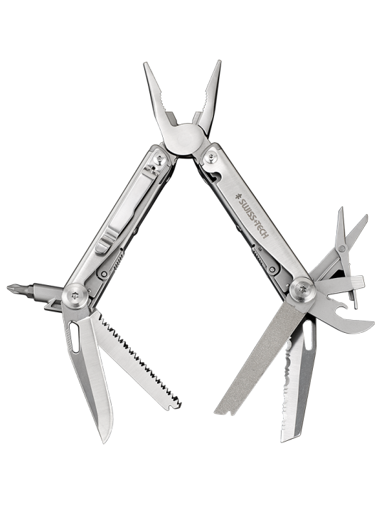 SwissTech Folding Multitool Pliers 18 in 1 Multifunctional Combination