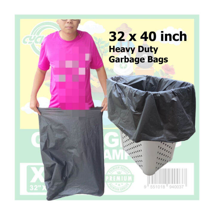[New] 32" X 40" Heavy Duty Plastic Garbage Bags (13pcs/pack) / Trash