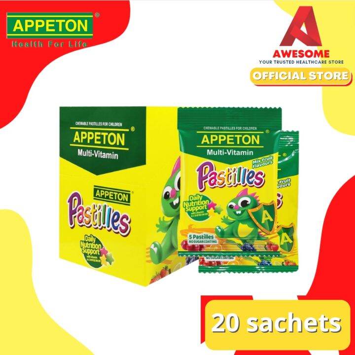 Appeton Multivitamin Pastilles (20 Sachets) Lazada