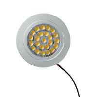 ไฟดาวน์ไลท์ LED 12V สวิตช์สัมผัสไฟสปอร์ตไลท์หรี่แสงได้สำหรับคาราวาน/เรือยนต์บ้านสีขาว