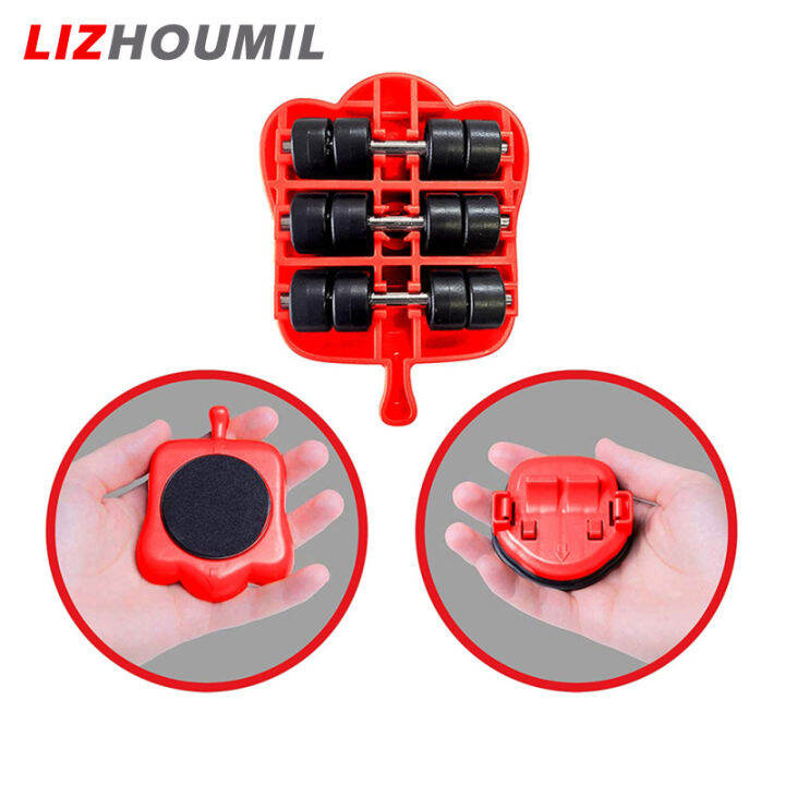 lizhoumil-ชุดล้อขนย้ายเคลื่อนย้ายเฟอร์นิเจอร์ชุดเครื่องมือย้ายยกถอดล้อสำหรับเคลื่อนย้ายของหนัก