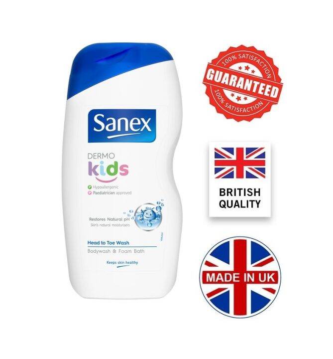 Sanex Dermo Kids &/ Zero Head to Toe Wash Body Wash & Foam Bath 500ml
