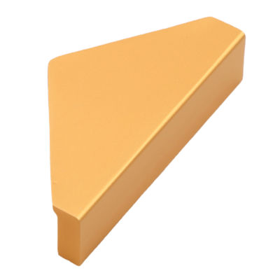 ตู้ดึงสไตล์โมเดิร์นประณีตครึ่งวงกลม/สามเหลี่ยมแปรงหูจับลิ้นชักทองเหลืองสำหรับห้องครัว