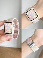 【hot seller】 Suitable for iwatch9/8/7/6 watch strap nylon braided summer girls s8s7s6 iwatchse creative iphonewatch ninth generation cute applewatchs8