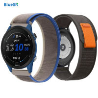 สายนาฬิกา BLUESN Trail สำหรับ Garmin Vivoactive 4 /Venu 2 Sp/forerunner 255ดนตรีไนลอน20 22มม. สายนาฬิกาข้อมือ