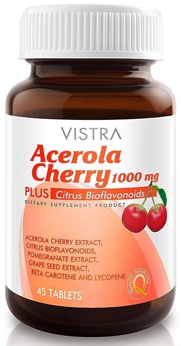 vistra-acerola-cherry-1000mg-45-เม็ด-วิสทร้า-อะเซโรลาเชอร์รี่-1000-มก
