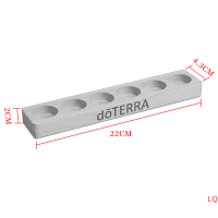 LQ ใหม่6หลุมน้ำมันหอมระเหยไม้แสดงยืน Essential Oil Storage Rack