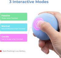 ATUBAN Smart Interactive Dog Toy Ball,ลูกบอลกลิ้งเด้งอัตโนมัติสำหรับสุนัขพันธุ์กลางขนาดเล็ก,ยางธรรมชาติที่ทนทาน