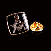 【CW】 quality Man 39;s Brooch Lapel Pin golden masons collar pin Badge Business bra Clothing accessories for successful men