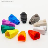 ♞ RJ45 connector caps cat5 cat5e cat6 multicolour sheath protective sleeve for network connectors ethernet cable