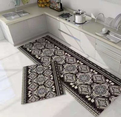 【YF】 Kitchen Mat Set Bedroom Entrance Doormat Home Hallway Floor Decoration Living Room Rug Bathroom Absorbent Anti-Slip Carpets