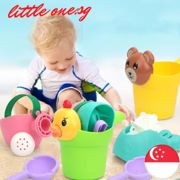 Collapsible Beach Sand Toys for Kids Travel Beach Toys for Kids with  Foldable Sand Bucket Beach Shovel Toys Kit for Toddlers