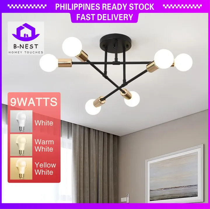 B-NEST Nordic LED Chandelier Light Chandelier Ceiling Lamp Pendant Lamp ...