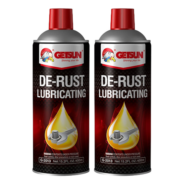 getsun-de-rust-lubricating-450-ml-สเปรย์หล่อลื่น-สเปรย์เอนกประสงค์-หล่อลื่น-ขจัดคราบสนิม-ละลายสนิม-ไล่ความชื้น