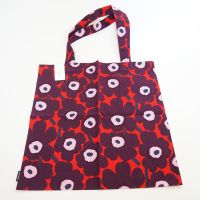 พร้อมส่ง Marimekko Tote bag in red หายากมาก ของแท้100% มีป้ายแท็ก (กระเป๋าผ้า,ถุงผ้า,ถุงผ้าลดโลกร้อน,มาริเมกโกะ)