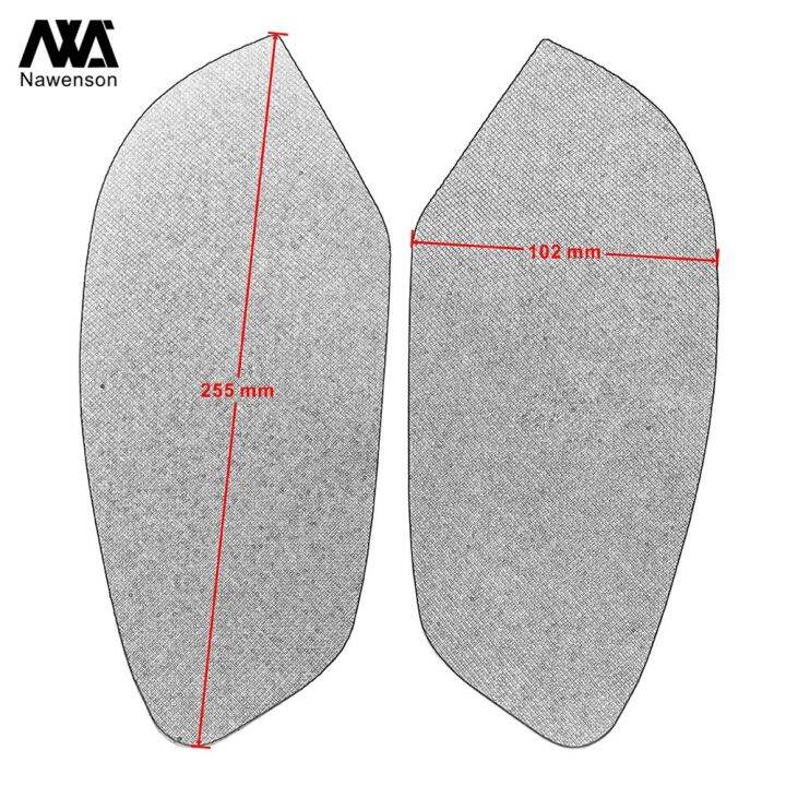 สติกเกอร์ติดกันลื่นสำหรับรถจักรยานยนต์ยามาฮ่า-yzf-r6-2008-2015ถังน้ำมันมอเตอร์ไซค์ป้องกันที่ยึดเข่าด้านข้างแผ่นกันกระแทก