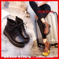 COD dsdgfhgfsdsss kasut perempuan Martin boots flat bottomed boots womens thick bottom boots READY STOCK