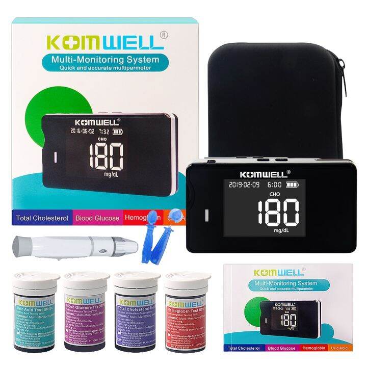 4 In1 MultiFunction Cholesterol Meter Uric Acid&Hemoglobin Blood