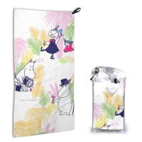 Moomin ขนาด40*80ซม.,Handuk Cepat KERING ผ้าเช็ดตัว Marvel แฟชั่นซูเปอร์ไลน์สำหรับทุกเพศผ้าเช็ดตัวไฟเบอร์