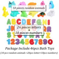 1Set Baby Bathroom Educational Bathing Toy Alphanumeric Letter EVA Puzzle Animals Fish Soft Rubber Water Bath Toys Kids Gift YJN