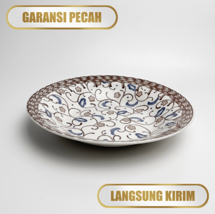 Piring Batik Piring Makan Piring Omega Piring Cantik Piring Keramik Lazada Indonesia 3983