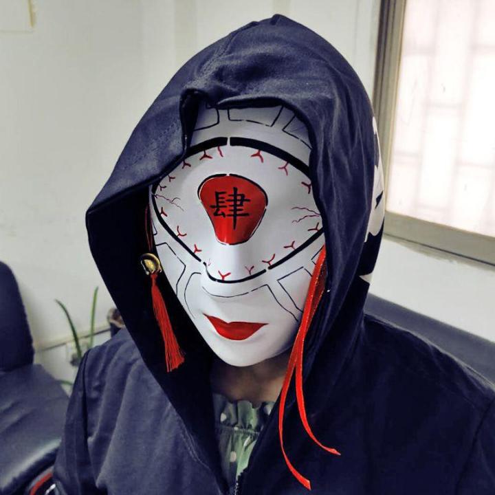 Topeng Anime Demon Slayer Nakime Cosplay Mask Kimetsu No Yaiba Juuni