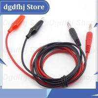 Dgdfhj Shop 1M Dual Alligator Clip Crocodile Lead to 4mm Banana Connector Oscilloscope for Test Probe Electrical Cable Red Black