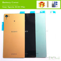 Sony Z4กระจกฝาครอบอะไหล่สำหรับ Sony Xperia Z4 Z3 Plus E6553 E6533เคสประตูด้านหลังสติกเกอร์กาว