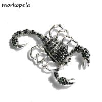 Morkopela Scorpion Big Rhinestone Brooch Pin Vintage Women Crystal Pin Scarf Clip Accessories Pins And Brooches