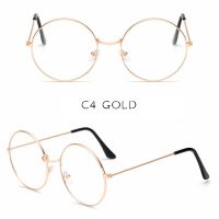 【แว่นตาแว่นกรองแสง】Cosplay Korean R Round Metal Frame Myopia Eyeglasses