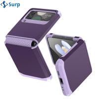 SURP พีซีทีพียู เคส Z flip 3/4/5 บานพับแบบบานพับ ป้องกันการกระแทก ฝาปิดโทรศัพท์ ของใหม่ ชุดเกราะป้องกัน ตัวป้องกันโทรศัพท์มือถือ สำหรับ ซัมซุงกาแล็คซี่ โทรศัพท์สำหรับโทรศัพท์